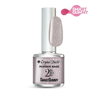 Crystal Nails 2S Smartgummy Rubber Base Gel - NR52 Silver Cloud 8ML főképe
